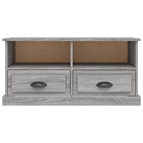 Meuble TV compact gris Sonoma pour optimiser le rangement des petits salons - 7