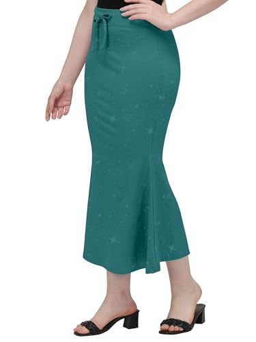 Image of Mehrang Stretchable Shimmer Saree Shapewear Petticoat for Women, Skirts for Women,Shape Wear Dress for Saree
