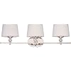 Maxim 12763WTPN Rondo Crystal Glass Ball with White Hardback Fabric Shade Bath Vanity Wall Mount, 3-Light 180 Total…