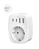Remarque importante : cet adaptateur n'est pas un convertisseur de tension. Il ne prend pas en charge la conversion de 110V à 220V ou inversement. Avant d'utiliser des appareils à haute puissance (comme les sèche-cheveux, les fers à lisser ou les appareils CPAP), veuillez vérifier si votre appareil supporte la plage de tension de 100V-240V. Dans le cas contraire, vous aurez besoin d'un convertisseur de tension séparé.