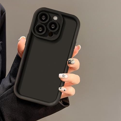 Coque silicone iPhone 12 Pro noire avec protection d'appareil photo intégrée arrière antichoc