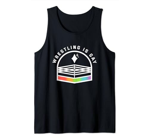 Wrestling Is Gay Funny Gay LGBT Tank Top