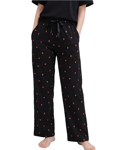 Image of KSHS Women Cotton Pajama Printed Relax Fit Lower | Soft Breathable Night Wear Pajama for Women | Casual Lounge Wear Cotton Bottom for Comfort Fit Daily Wear