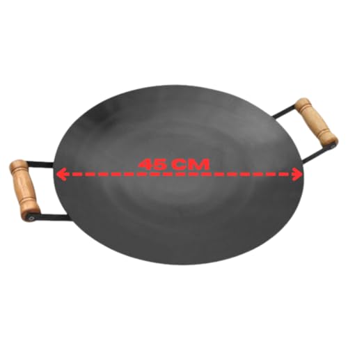 Disco de Arado Tacho Chapa de Aço 45 cm Panela Multiuso Cozimento Para Churrasco