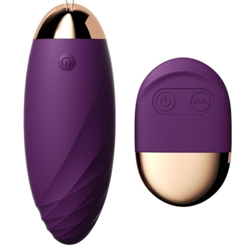 Dinreg Egg Vibrator with Remote Control 10 Vibration Modes Waterproof Rechargeable Wearable Silicone Bullet Vibrator Silent Adult Toy for Women and Couples