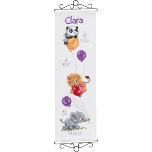 Kit de broderie au point de croix Clara Permin à offrir en cadeau DIY