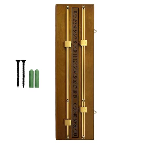 Marcador de billar de madera amarillo