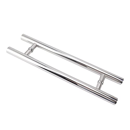 Poignées de porte de grange en acier inoxydable brossé double face robustes