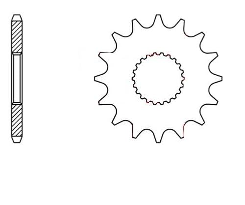 Ritzel 14 Zähne 520er JTF394 kompatibel mit Aprilia AF1 ETX MX Pegaso Red Rose RS RX SX 125 / HM-Moto CRE-B CRM-B 125