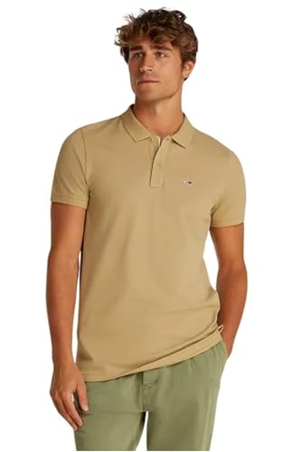 Tommy Jeans TJM Slim Placket Polo EXT S/S Polo Men's, Beige (Relic Tan), XXL – Ansicht 4