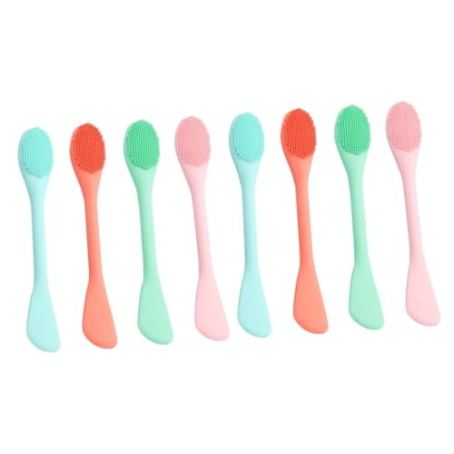 Brosse silicone pour visage Healeved lot de 8 double tête pour masques et démaquillage