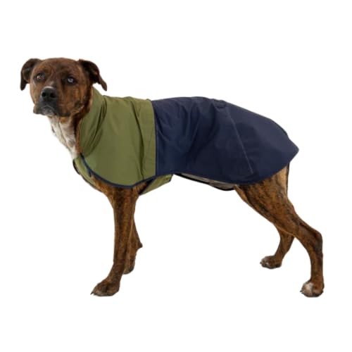 Ruffwear Sun Shower mittelgroße Hunde-Regenjacke, Allwetter-Hundemantel, wasserdichte Hundejacke, leichte wetterfeste Hundeweste und Hunde-Regenmantel, Größe M, Mitternachtsblau