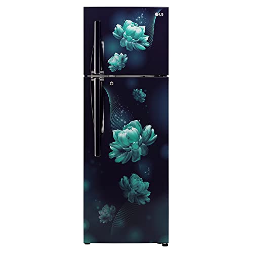 Image of LG 308 L 3 Star Frost-Free Smart Inverter Double Door Refrigerator Appliance (GL-S322RBCX, Blue Charm, Convertible & Multi Air Flow, 2022 Model)