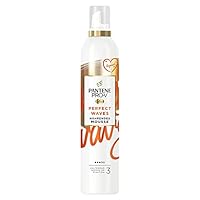 Pantene Pro-V Nährendes Mousse, Perfect Waves, 200ml, mit Arganöl, Haltegrad 3, Verleiht Glänzende & Schwungvolle Wellen, Haarpflege