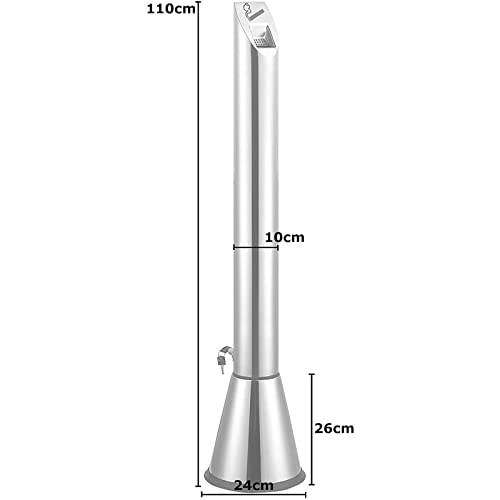 Cendrier de bar en acier inoxydable avec couvercle basculant pour table
