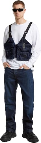 G-STAR Raw - Mens Dakota Regular Straight Jeans, Color Worn in Frisian Night, Size: 38W x 36L3