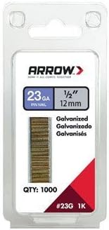 Arrow Fastener 23 Ga. Smooth Shank Straight Strip Pin Nails 1/2 in. L x 0.03 in. Dia. 1,000 pk