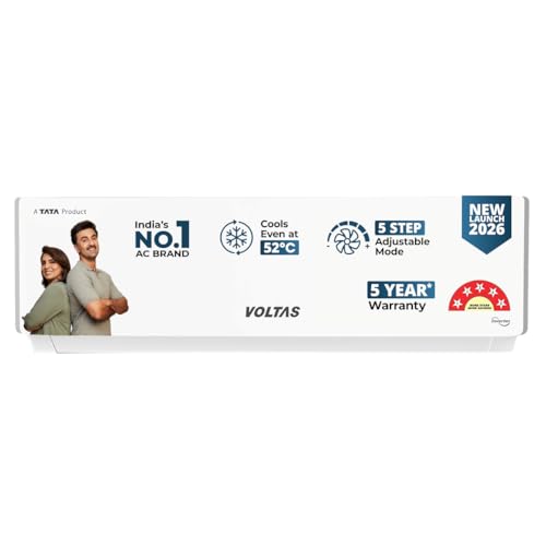 Image of Voltas 2 Tons 5 Star Inverter Split AC|Sleep mode|Auto Clean|Memory Restart(245INV Vectra Plush)
