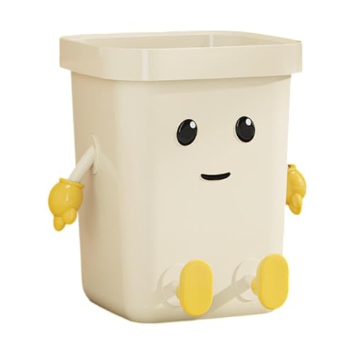 SiaBiced Creative Trash Can Dustbin Sturdy Cartoon Multifunctional Wastebasket Household