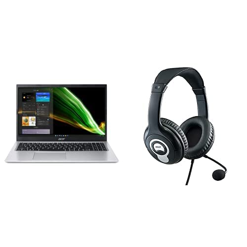 Acer Aspire 1 A115-32-C96U Laptop | 15.6" FHD | Celeron N4500 | 4GB DDR4 | 128GB eMMC | MS 365 Personal 1-Year Subscription | Win 11 Home in S Mode Wired Headset with Flexible Mic