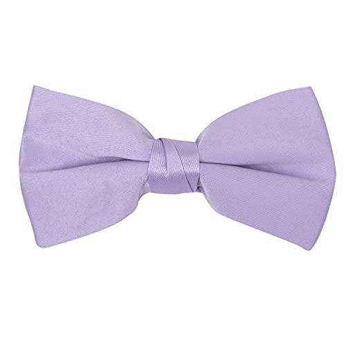 Image of boxed-gifts Mens Clip On Bow Tie - Solid Color Bowties for Men