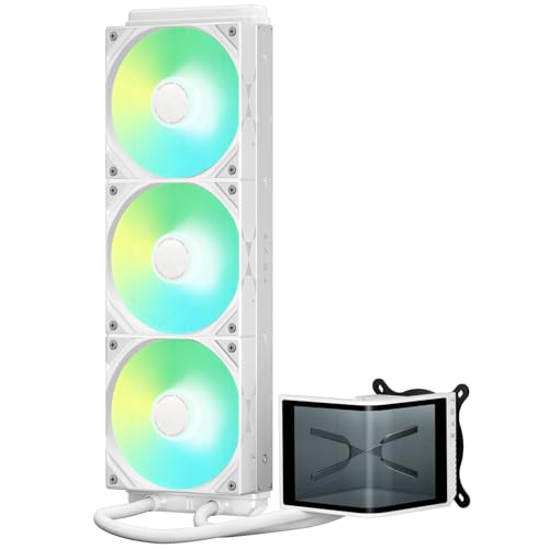 TRYX PANORAMA  CPUN[[ LEDf 360mm (120mm PWMt@×3) ASETEK WG[^[ L^ AMOLEDfBXvC zCg L-P360L-AM3M-G0W RXgptH[}Xf