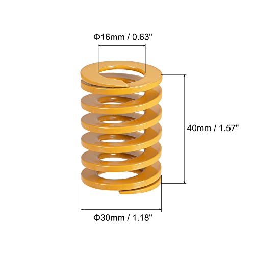 Ressort de compression jaune uxcell amortisseur de vibrations 3D - 3