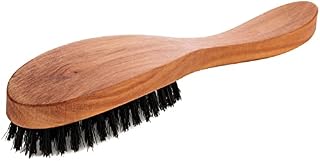 REMOS Hairbrush with wild boar bristles made of local pear wood - wide handle