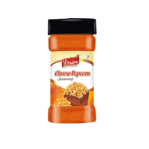 Image of Desire Cheese Popcorn Seasoning Powder 100 Gram [for Popcorn Seasoning, Nachos, Pasta, Pizza, Sprinkle on French Fries]