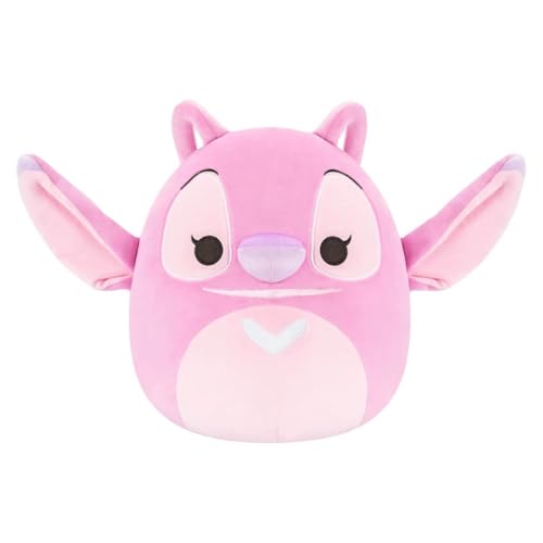Squishmallows - Peluche oficial de Disney Stitch (20,32 cm), color rosa