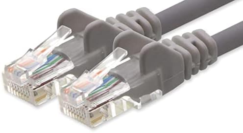 1aTTack.de 0,25m Cat 6 Ethernet Cable Gigabit RJ45 LAN Patch Cord Compatible with Internet, Router, Modem, Smart TV, PC & Laptop Switch Modem orange - 5 pieces - 0,25m
