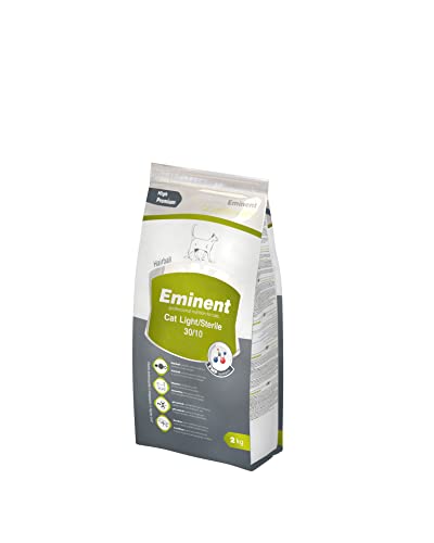 Eminent Cat Light/Sterile | Alimento per gatti di alta qualità | cibo secco per gatti in sovrappeso e castrati (2 kg)