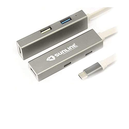Sunline 170698 Type-C 3.0 HDMI 4K 5 in1 Dongle Dock Bağlantı İstasyonu
