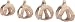 hundegeschirr - Flamingo Step&Go Pookie Beige M - A:30-35 cm B:41-44 cm x 5 mm - verstellbar - Metall Klickverschluss goldfarben - 2 Anti-Zug-Ringe - atmungsaktives Mesh
