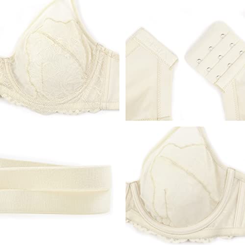 Hsia Minimizer Bra For Women Full Coverage Lace Plus Size Compression Bra Unlined Bras With Underwire 38Dd #TOP5