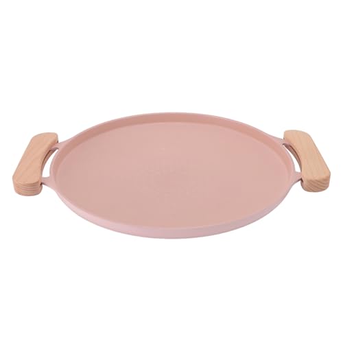 Omabeta Korean BBQ Grill Pan Anti Stick Portable for Camping and Picnic Activities for Indoor Outdoor Grilling Aluminum Stovetop Grill Plate (Pink) - Image 3