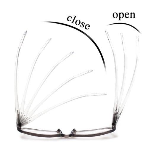 Image of Kerecsen Reading Glasses 5 Pairs Fashion Ladies Readers Spring Hinge with Pattern Print Eyeglasses for Women (5 Grey, 4.0, x)