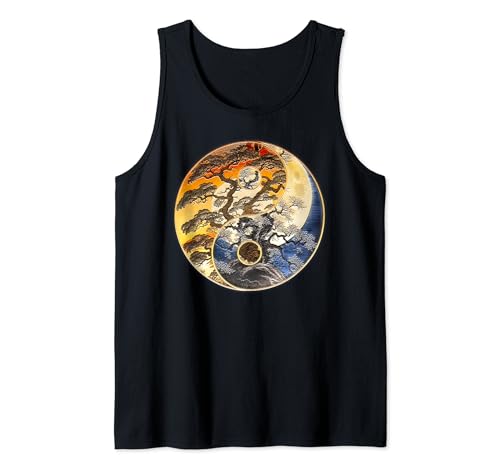 Yin Yang Tree of Life Moon Sun Duality Camiseta sin Mangas