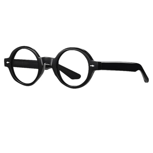 Lunettes de soleil rondes rétro pour hommes, monture acétate style européen confortable