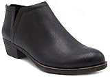 LONDON FOG Botas de tobillo para mujer, Negro, 9 US
