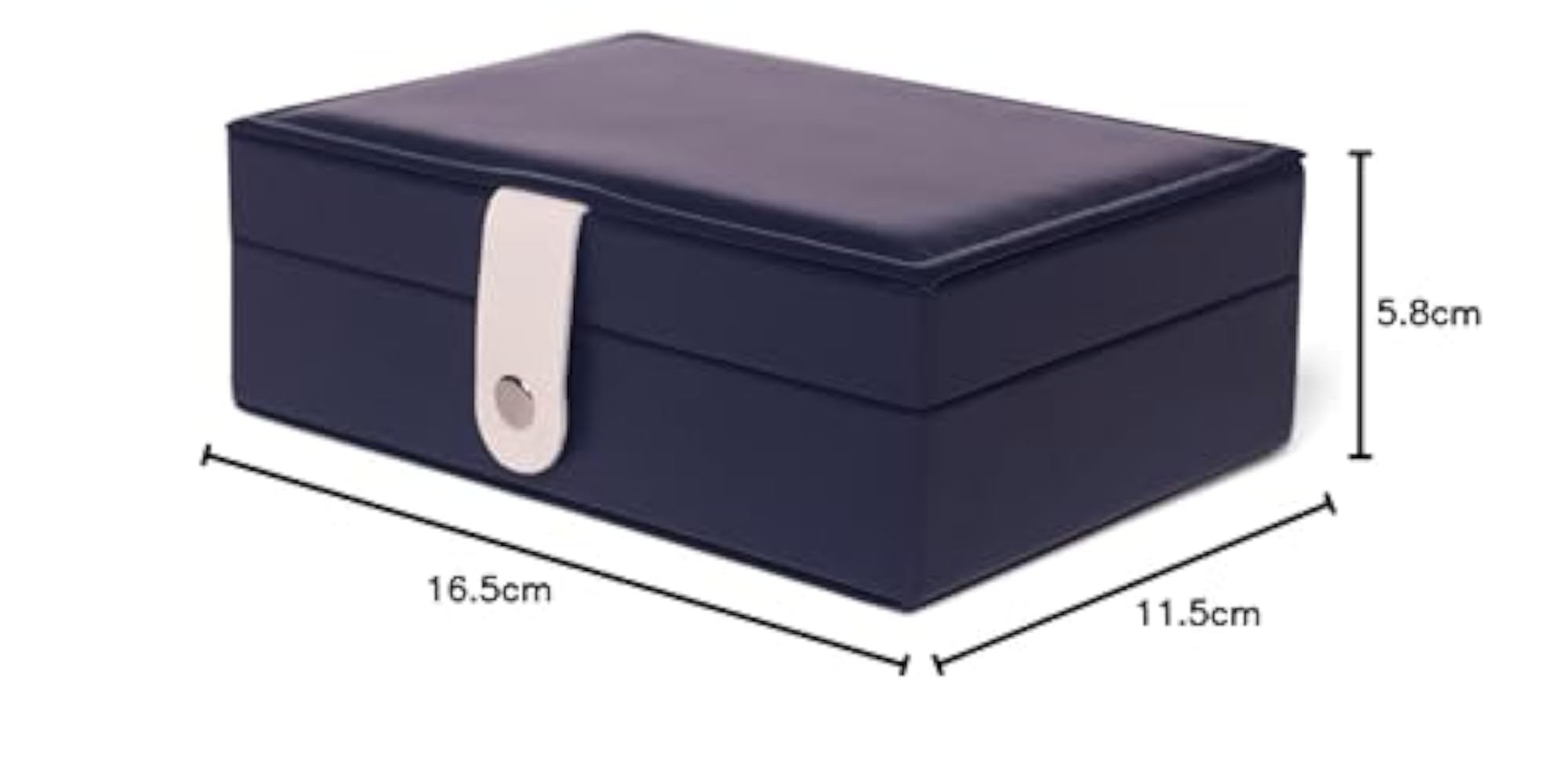 PU Leather Magnetic Buckle Jewellery Organizer Case