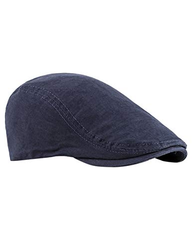 Zhhlaixing Hombres Casual Tapa Plana Vendedor de Periódicos Boinas Sombrero - Vendimia Primavera Otoño Proteger del Sol Sombreros de Caza Al Aire Libre Tapas