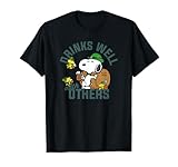 Peanuts St Patrick's Day Drinks Well With Others T-Shirt
