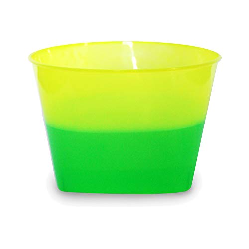Color Changing Mood Bowl - perfect for ice cream, reacts to ice cold temperatures and changes from one vivid color to another, Set of 8, Assorted Colors- MADE IN USA