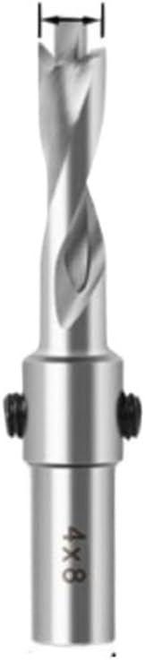 Countersink Drill Bit with Adjustable Depth Stop Chamfering Counterbore Drilling for Wood Plastic 10MM Shank(5pcs 3mm drills)