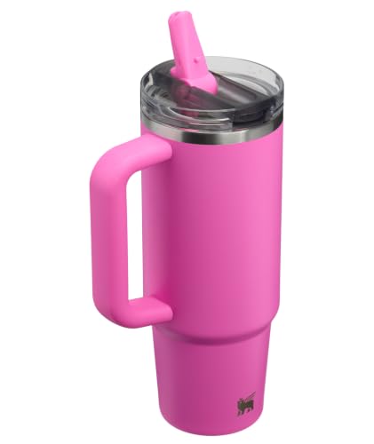 Image of STANLEY Quencher ProTour Flip Straw Tumbler with Leakproof Lid 30 oz | Built-in Straw and Handle | Cup Holder Compatible for Travel | insulated Stainless Steel Cup | BPA-Free | Hot Pink