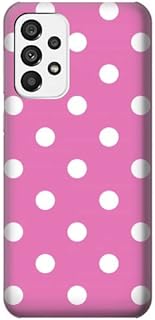 Carcasa para Samsung Galaxy A73 5G, diseño de lunares, color rosa