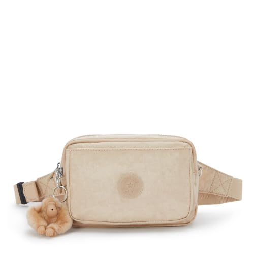 Image of Kipling Women's Abanu Medium Crossbody Bag, Lightweight, Adjustable Nylon Waist Pack with Multi-Compartment Zip Pockets