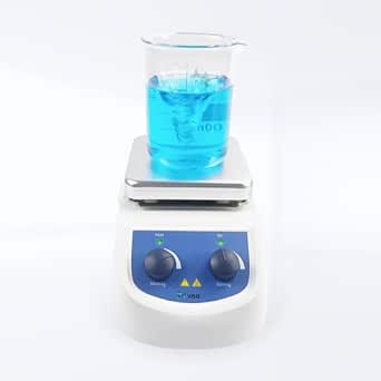 Magnetic Stirrer Hot Plate Max 380°C, 2000RPM, 5L Capacity, Includes Stirring Bar