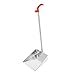 Gogogmee Long Handled Dustpan Heavy Duty Dustpan Commercial Dustpan Outdoor Dustpan Metal Dustpan Long Handle Dust Pan Stand up Dustpan Stainless Steel Big Dustpan Indoor Office